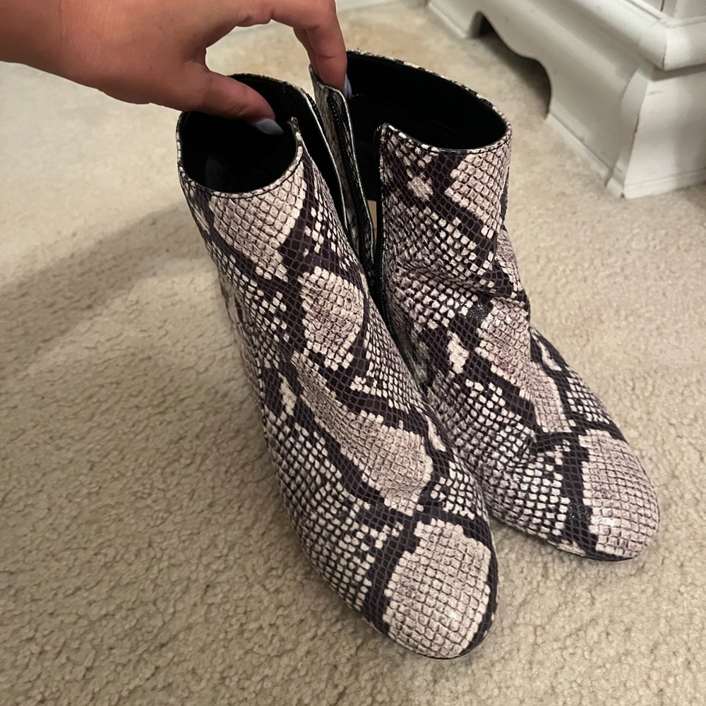 INC snake skin boots!!